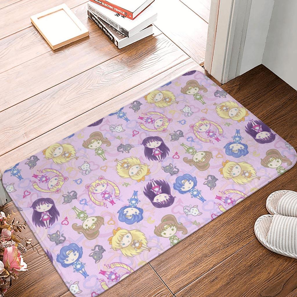 Anime Sailors Moons Doormat Anti-Slip Entrance Bathroom Kitchen Floor Door Mat  Garage Rug Carpet Footpad