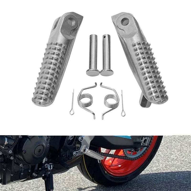 1 КОМПЛЕКТ Передние подножки для водителя Педали Для YAMAHA MT09 2021-2025 XSR900 2022-2024 YZF R7 2022-2025