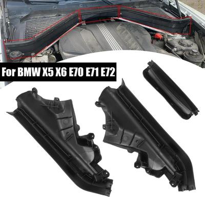 51717169419 51717169420 51717169421 Для BMW X5 X6 E70 E71 E72 Комплект верхней перегородки двигателя автомобиля, левая и правая панели, 3 шт.