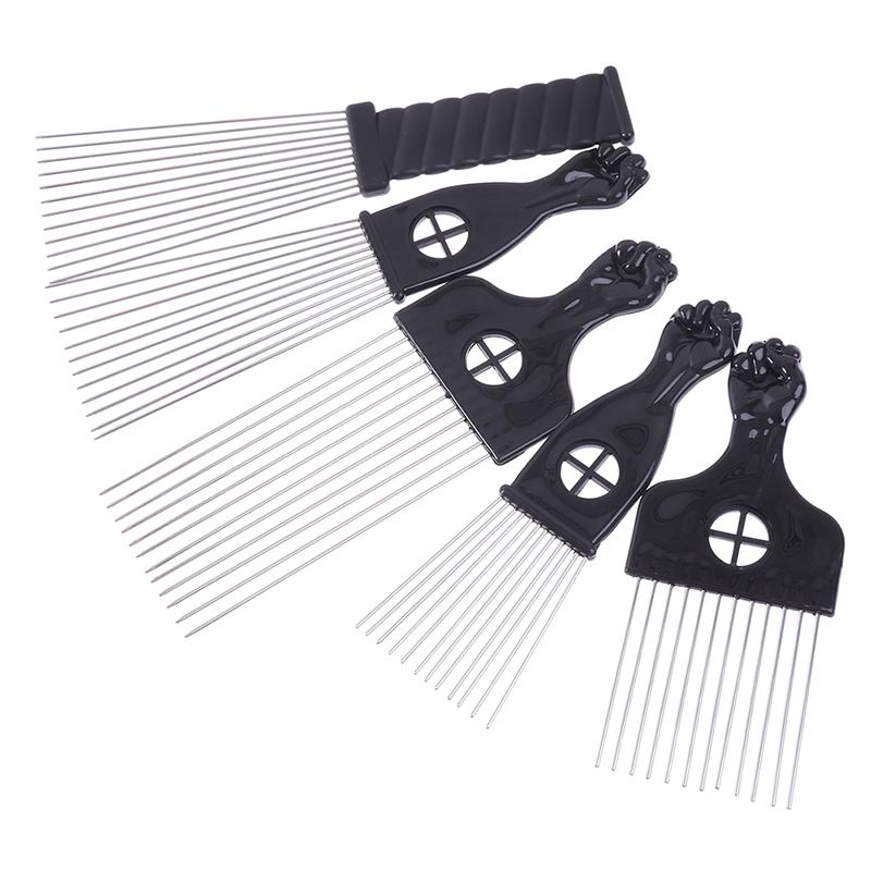 Черный кулак афро металлический гребень африканский гребень для волос щетка салонный инструмент для укладки волос