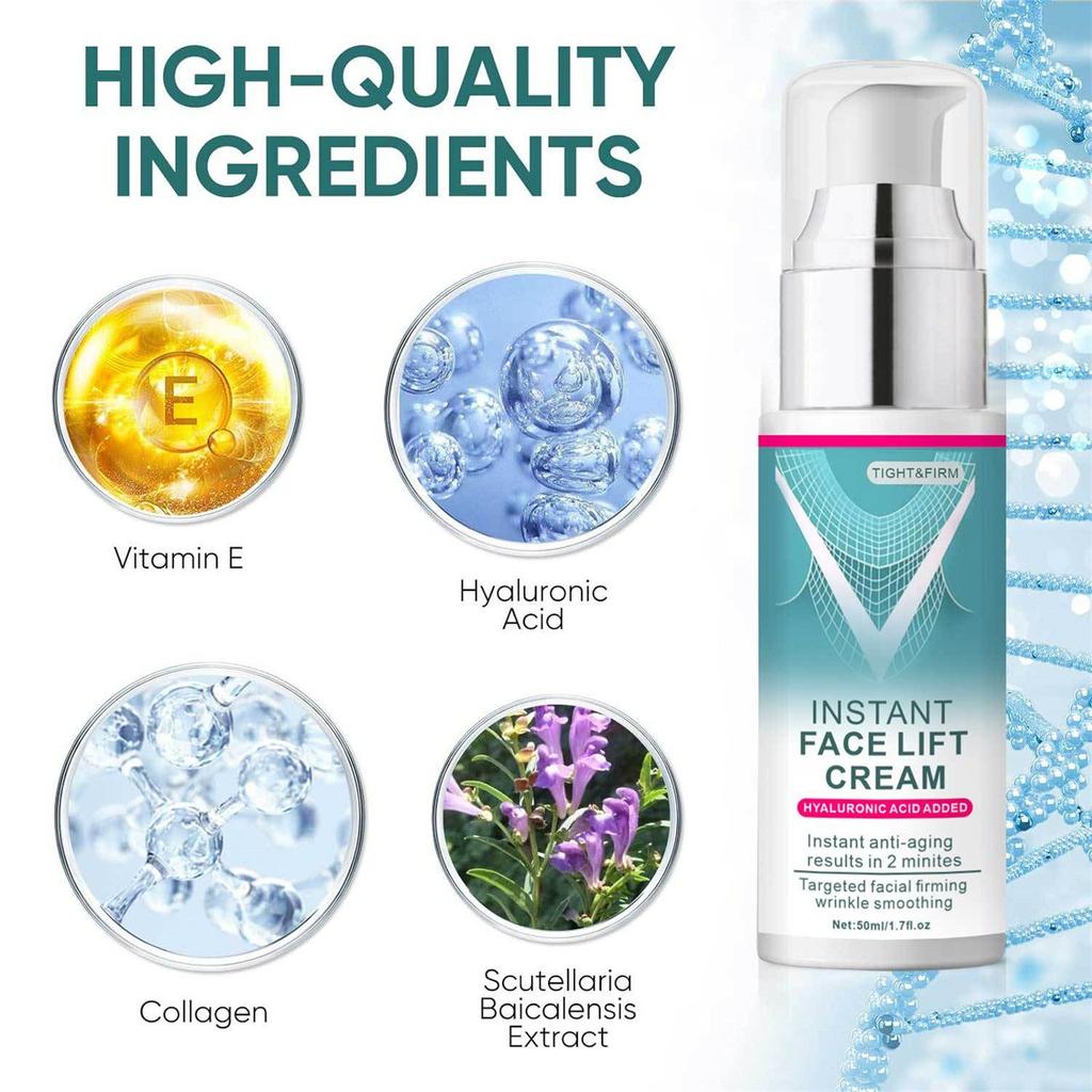 Мгновенный лифтинг-крем для подтяжки лица, разглаживающий мелкие морщины, крем-лифтинг для лица 50 мл