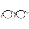 2pcs Coaxial Antenna Adapter Cable UHF Male PL-259 To UHF Male PL-259 Low Loss