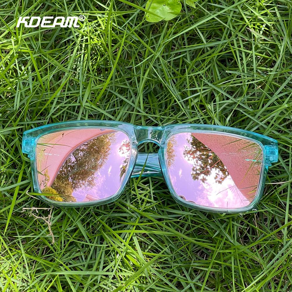 Солнцезащитные очки KDEAM Unisex Square с поляризованными линзами, подходящие для вождения, рыбалки, солнцезащитные очки с защитой от синего света, компьютерные очки