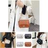 Simple And Stylish Women's Messenger Bag With Grid Pattern And Chain Strap