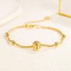 Personalized and Elegant Cat Eye Texture Transfer Imitation Gold Bead Bracelet Shajin Road Tong Cat Eye Bead Texture Cute Bracelet