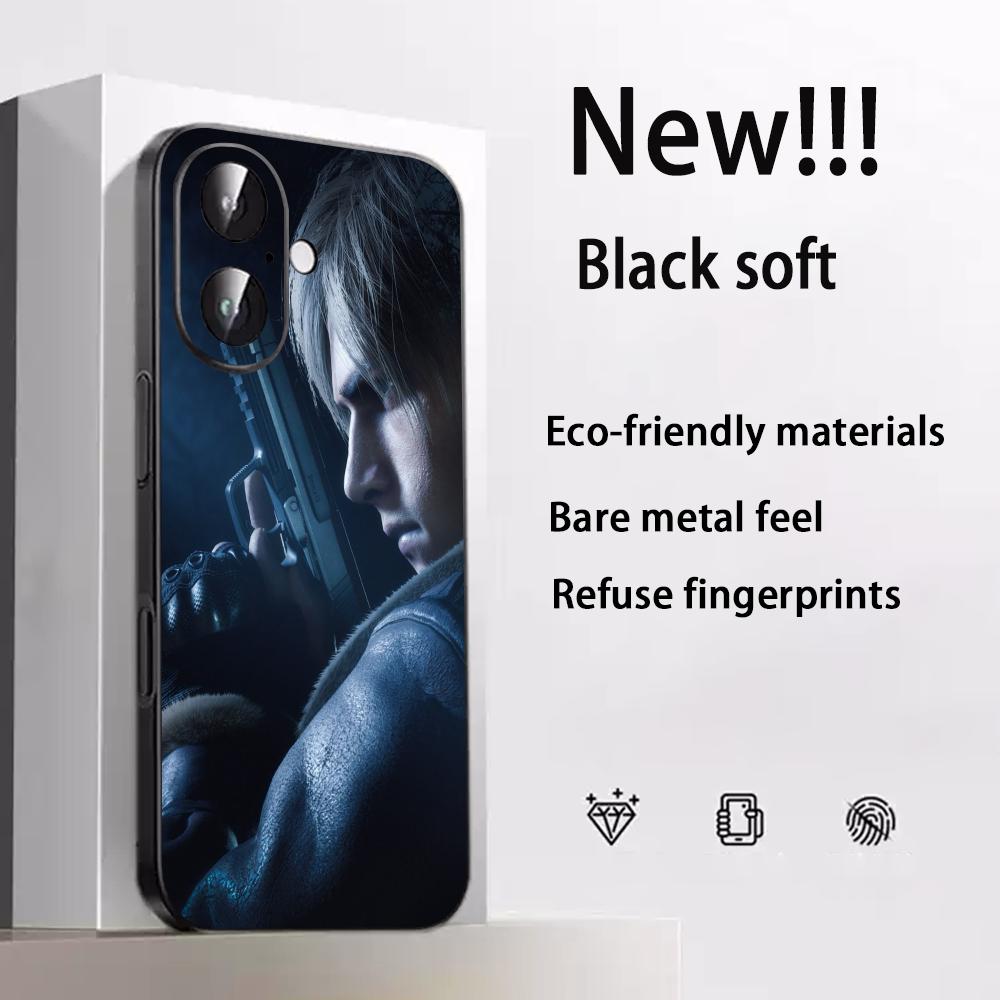 Resident evil 9 горячий игровой плакат Чехол для телефона для iPhone 17 16 e 15 14 13 12 Plus Mini Pro Max Мягкий черный противоударный чехол