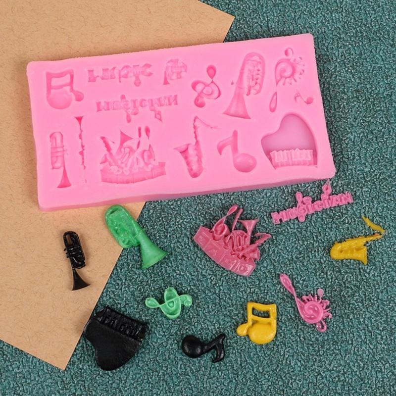 Heat Resistant Silicone Music Theme Mold For Cake Decorating And Handmade Crafts