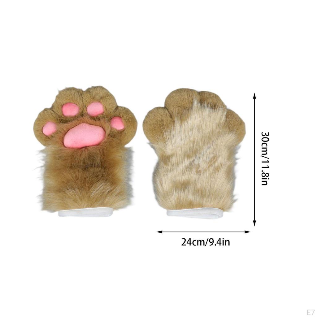 Cat Paw Gloves Costume Kitten Claw for Club Festival Prom Masquerade