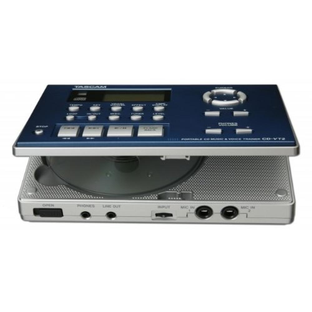 TASCAM CD-VT2 Vocal Practice CD Player Small Compact Portable Key Change SpeedTempo Change Vocal Cancel Minus One Karaoke Practice