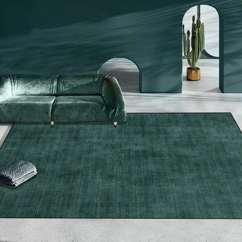 Украшение дома Зеленые ковры Гостиная Легкая роскошь Ковер Вечеринка Прихожая Декор Коврик для пола Спальня Гардеробная Мягкий ковер Противоскользящий
