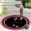 Round Shock-absorbing Anti-slip Fitness Mat for Indoor Yoga and Exercise