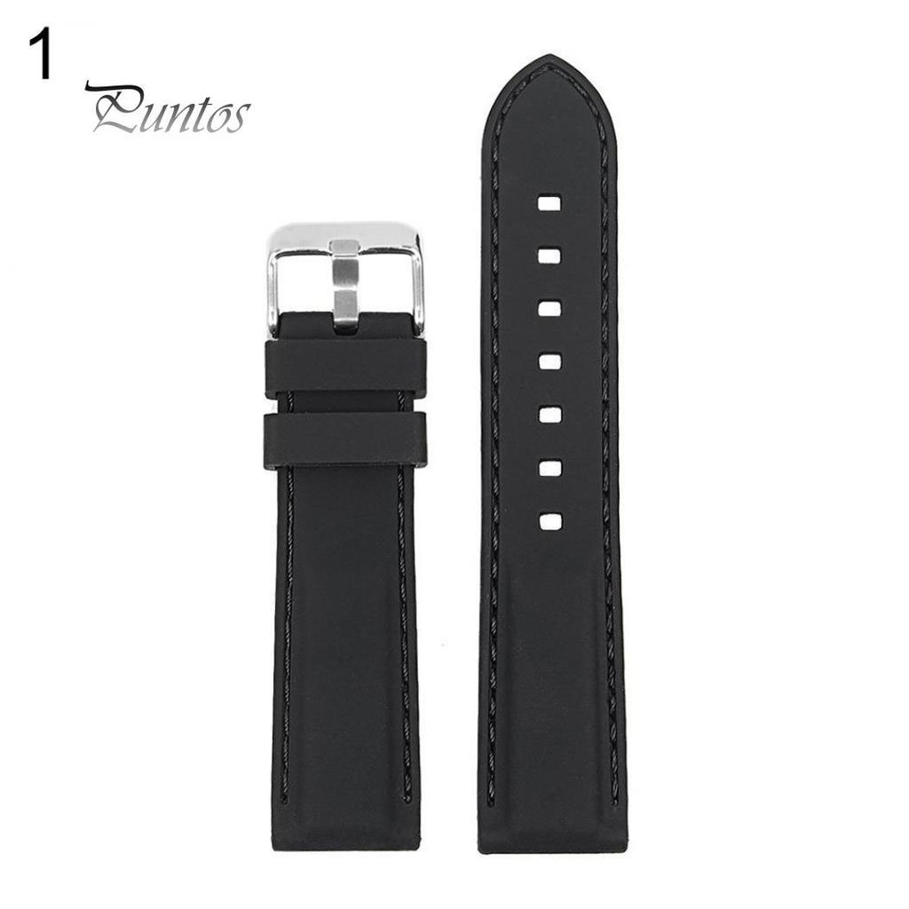 Fashion Soft Silicone Watch Strap Band Buckle Watchband Replacement Wristband