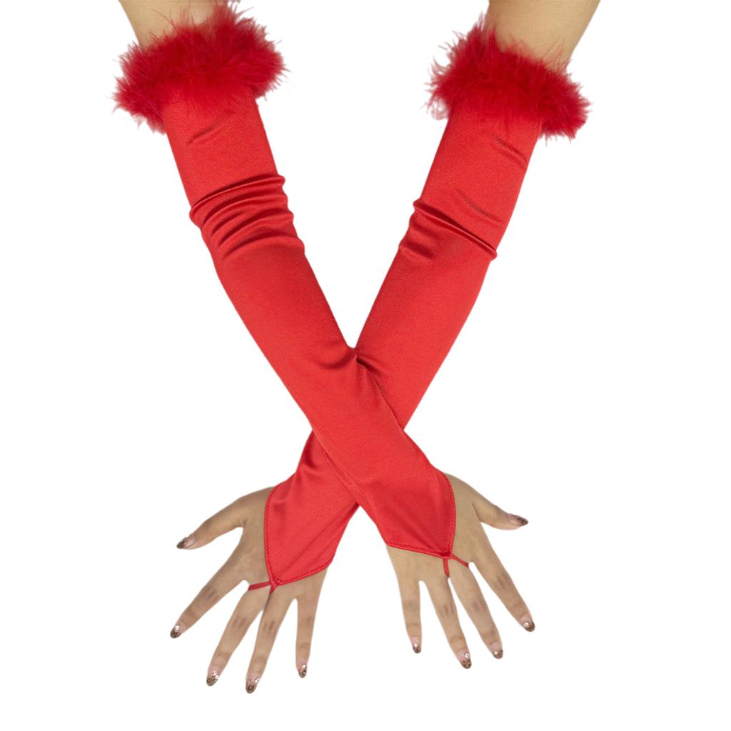 Elegant 1920s Party Fingerless Gloves for Women Long Length Arm Sleeves for Various Occasion Teaparty Dressingup Armwear