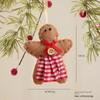 Furrly Christmas Tree Plush Doll Gingerbread Doll Polyester Fabric Christmas Decorations Xmas Tree Hanging Ornament