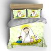 Whimsical Rainbow Forest Scene Bedding Duvet Cover Set Duvet Cover Pillowcases  (1*Duvet Cover 2*Pillowcases, without duvet insert)