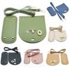 3Pcs/Set PU Leather Shoulder Bag Strap Bottom Replacement Simple Female