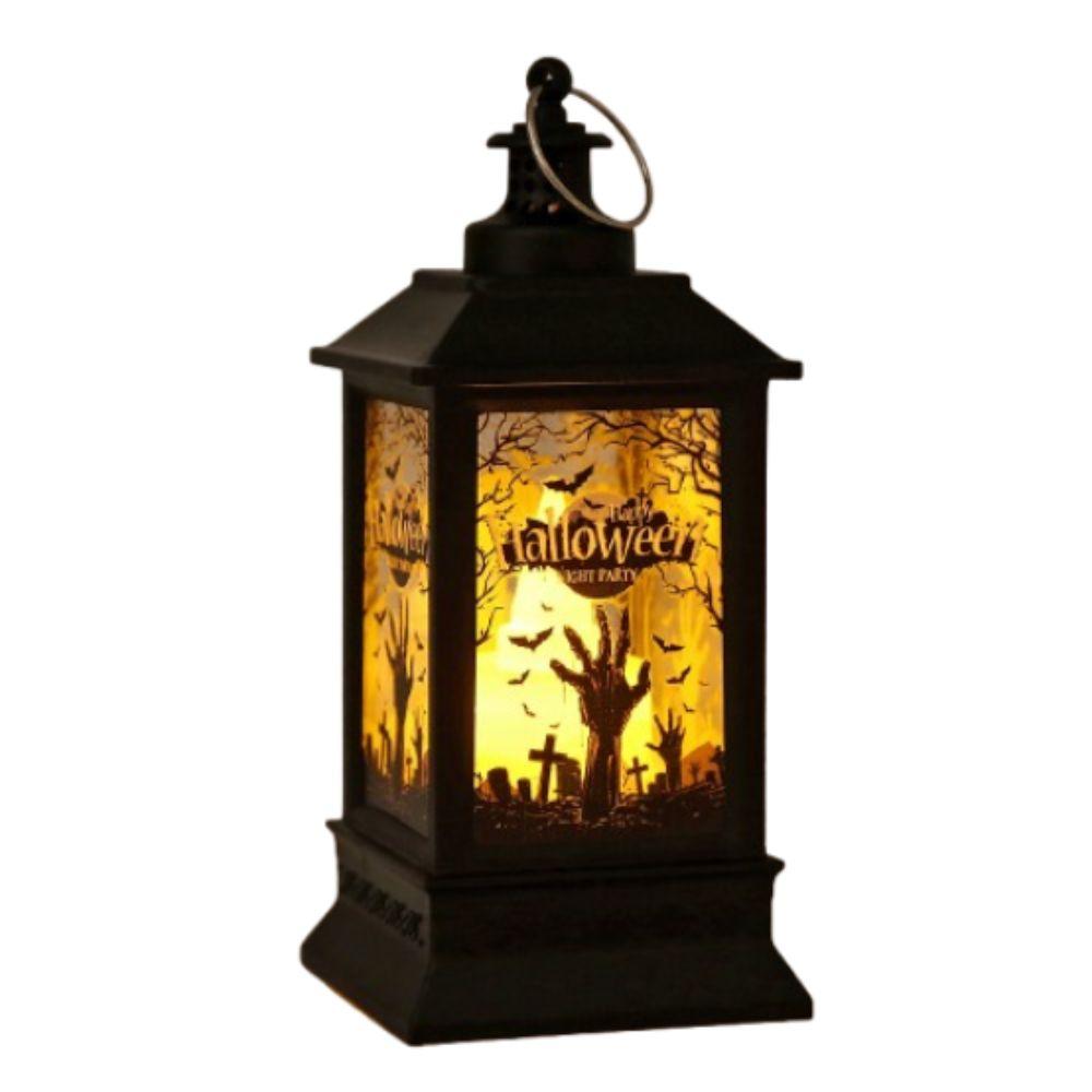 Luminous Halloween Portable Ghost Lights Witch Skull Castle Halloween Wind Lantern Party Supplies