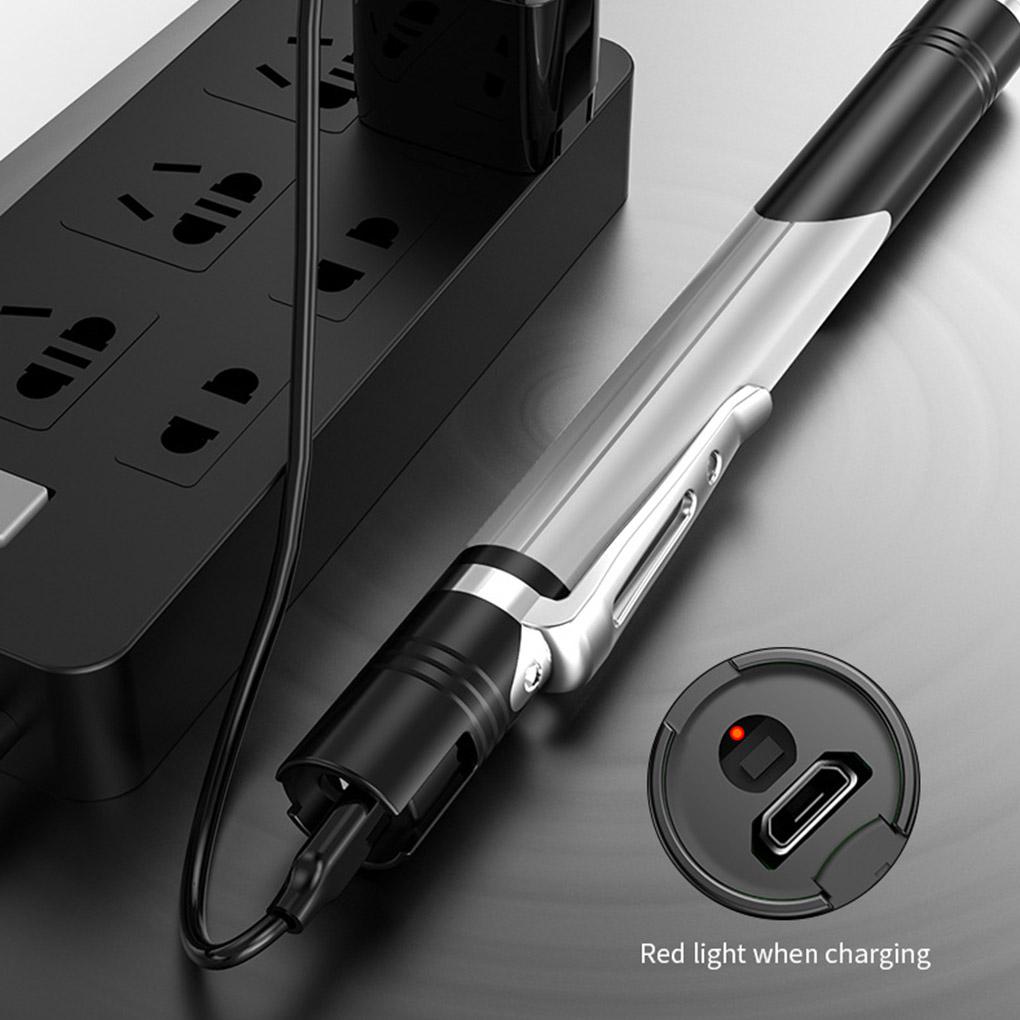 USB-фонарик 4 режима Регулируемый Мини Маленький Ручной Фонарь для Кемпинга Пещерного Туризма Альпинизма Аварийное освещение Лампа