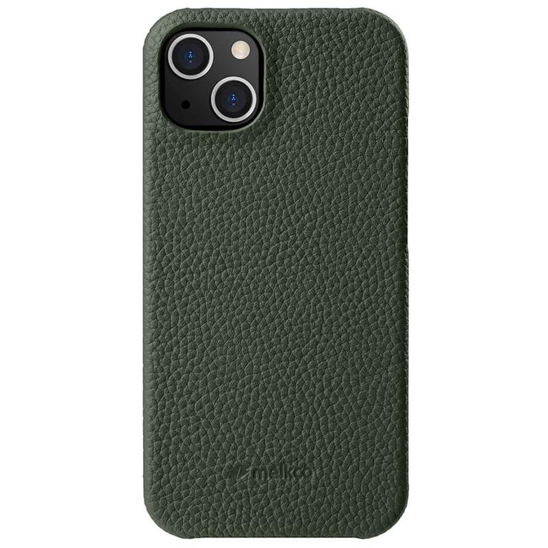 MELKCO Защитный чехол для iPhone 13 mini 5,4 дюйма с покрытием из натуральной коровьей кожи, ПК-чехол для телефона