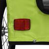 Bicycle Trailer for Dogs Green Oxford Fabric and Iron