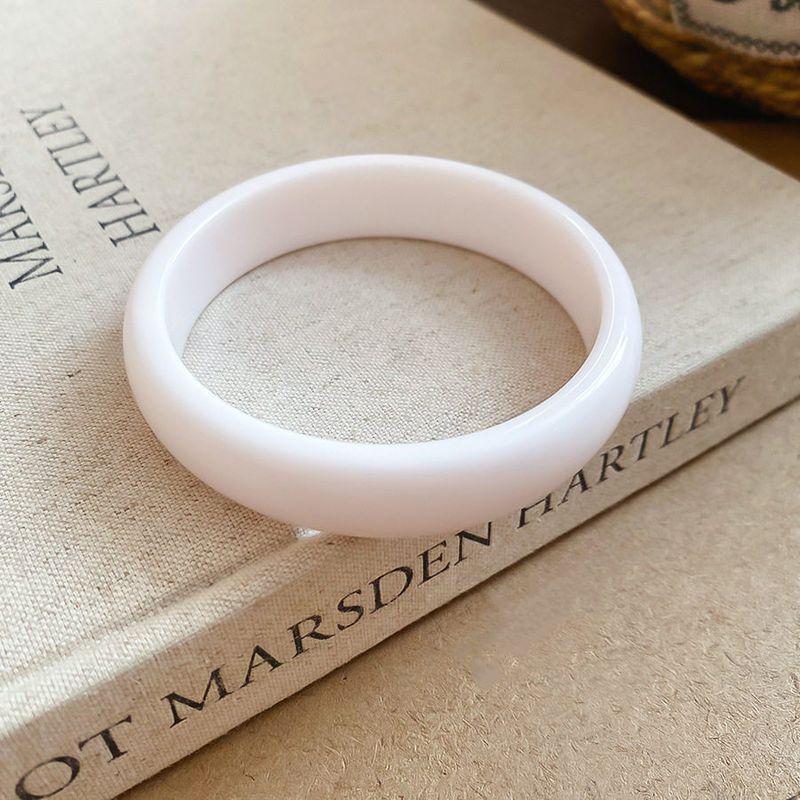 and American Cross-Border Resin Geometric Round Bracelet, Fashionable, Simple, Versatile Bracelet, Forest Style Niche Design Jewelry for Women
