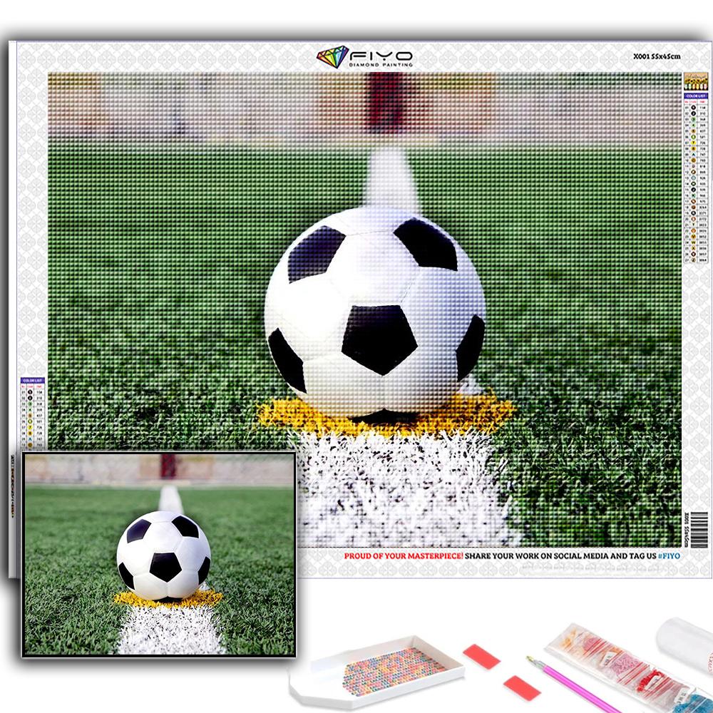 DIY 5D алмазная живопись футбол спортивный набор для вышивки крестом полная дрель вышивка мозаика художественная картина стразы подарок