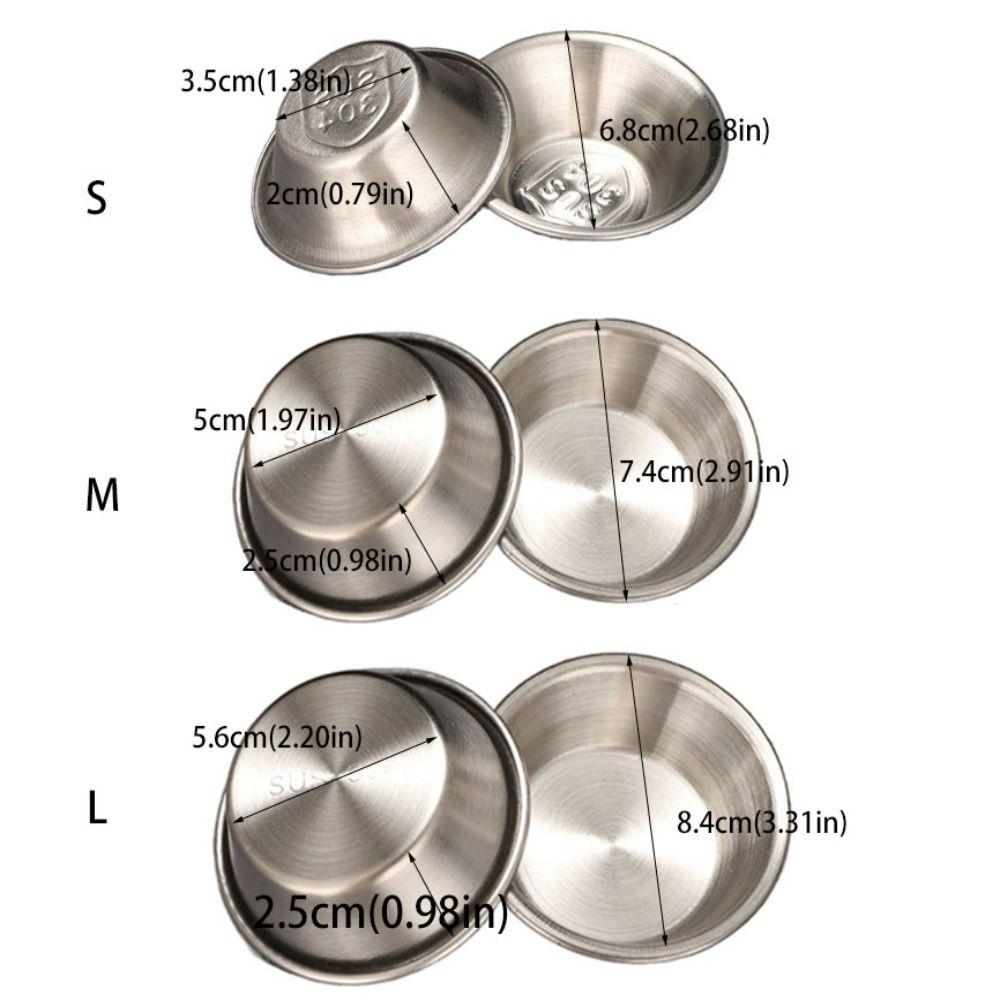 5pcs Reusable Cookie Mold Round Muffin Cake Pans Kitchen Gadgets Egg Tart Mold Pudding