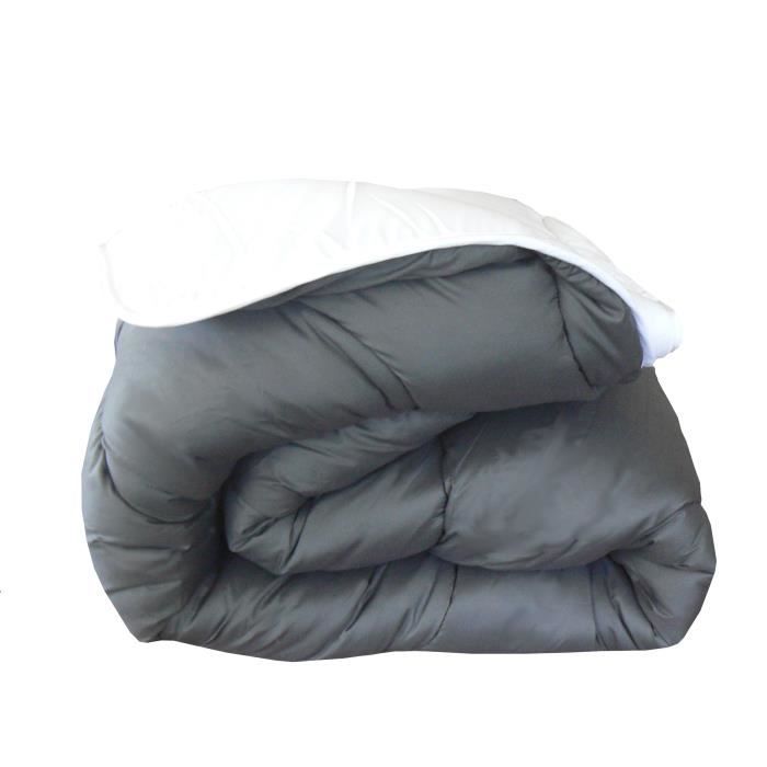 ABEIL Two-tone Warm Duvet - 140 X 200 Cm - White and Gray