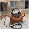 "Z Niche 2024 Fashion Contrast Color Dumpling Bag - Textured Handheld & Crossbody for Women"