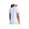 Under Armour Запуск Elite Solid Универсальная дышащая футболка с коротким рукавом для женщин Топы Rain-Cloud-Blue 1383364-464