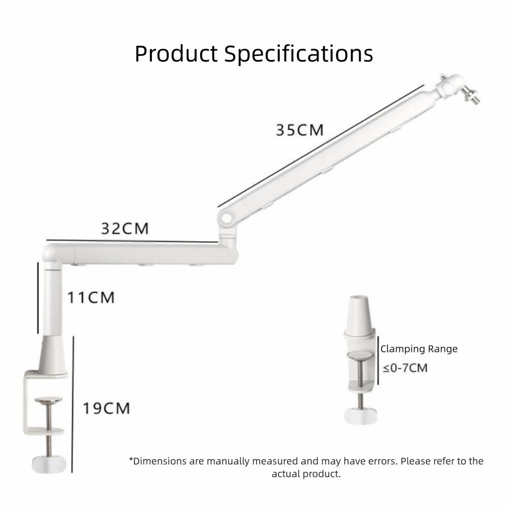 Aluminium Studio Low Profile Mic Arm Mic Low Level Cantilever Bracket Broadcasting Room