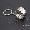 Mini Car Wheel Keychain: Turbine Piston & BBS Tire Pendant Souvenir Gift