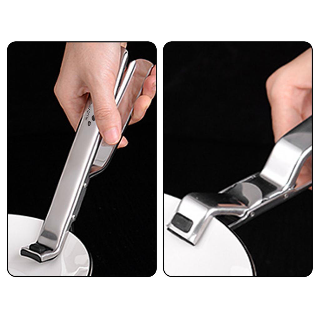 Stainless Steel Hot Bowl Clip Anti-hot Dish Clamp Pot Pan Gripper Non-slip Tongs Kitchen Gadgets Bowl Dish Lifter