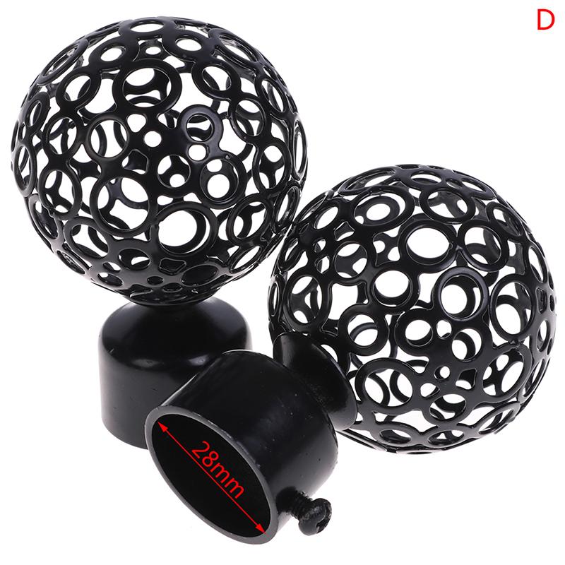 2 шт., 22 мм, 28 мм, диаметр, карнизы для драпировки, железные концы, колпачки, аксессуары для драпировки