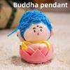 Плюшевый брелок Маленький Будда Мягкая кукла из ПП хлопка Духовный декор Подарок для взрослых
