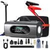 8 in 1 Portable Car Jump Starter with Air Compressor dual-use wireless Vacuum Cleaner 12V 150PSI Car Battery Jump Starter (S8)