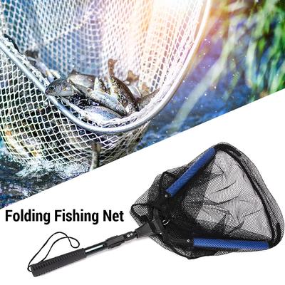 Ручка из алюминиевого сплава Складной рыболовный сачок Телескопический подсачек для рыбы