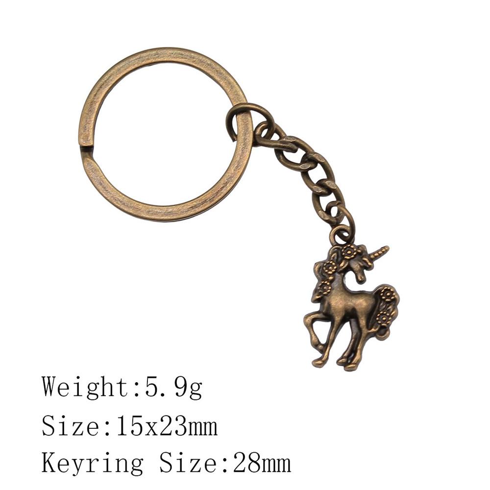 Металлический брелок в виде головы лошади/единорога - 52x51 мм, 19,9 г, Идеально подходит для сумок и домашнего декора