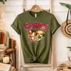 My Sign Is Gemini Vintage Cat and Dog in Heart Frame Graphic T Shirt Retro Twin Horoscope Sign Print Crew Neck Cute Pet Top Tees