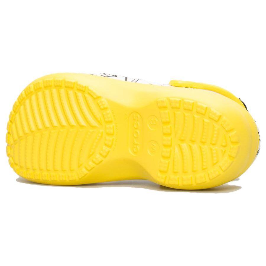 Crocs Smiley X  Классические клоги Удобные Универсальные клоги Женские клоги Белый Желтый 207980-94S
