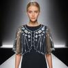 Beaded Decoration Women's Sequins Shawl Vintage Flapper Party Shawl Elegant Evening Cape  Ladies