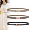 Korean Retro Leather Belt for Women Versatile Decorative Belt with Dress Trousers Jeans Belt