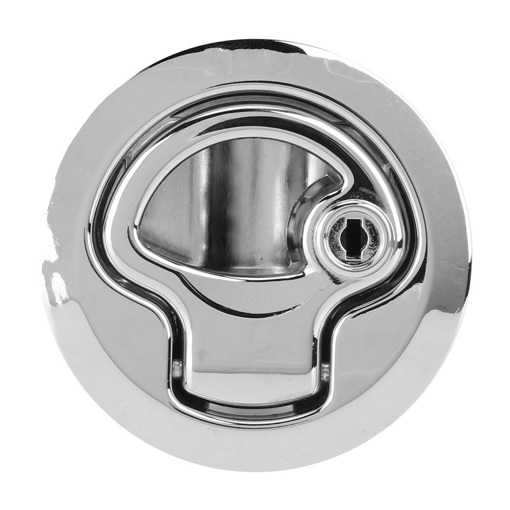 Zinc Alloy Car Hatch Round Pull Door Lock Refitting for RV Cabinet Bathroom Door