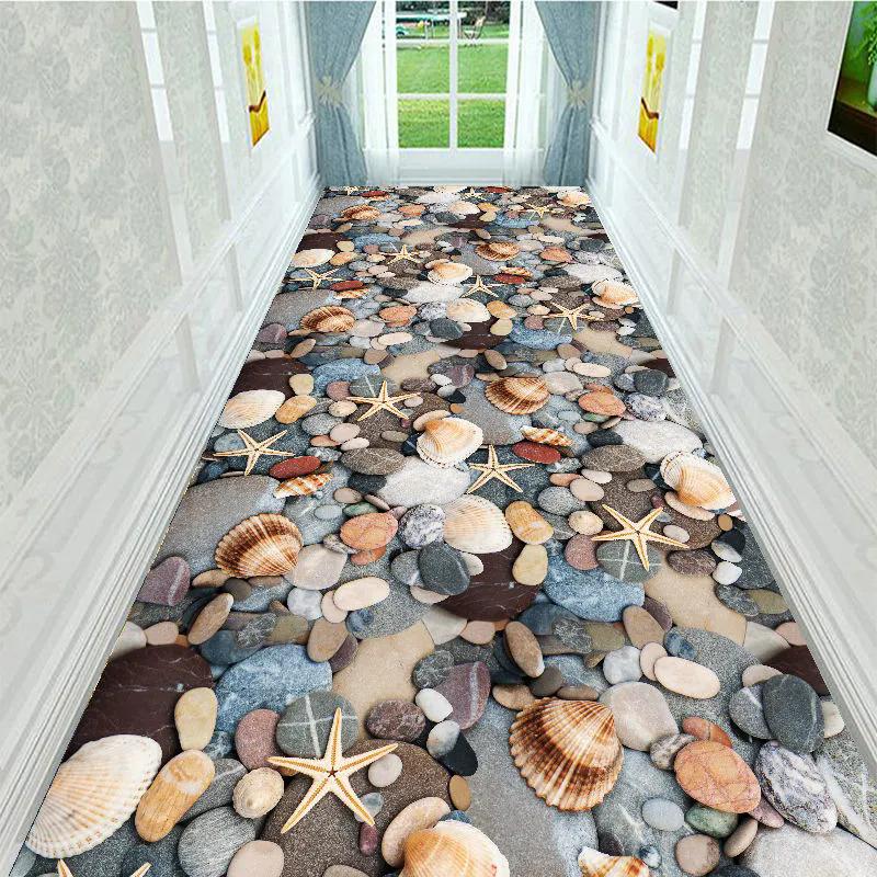 WTEMPO 5D-печатный вырезанный коврик для крыльца, большой размер, ковер для прохода, лестницы, домашний моющийся нескользящий коврик для прихожей