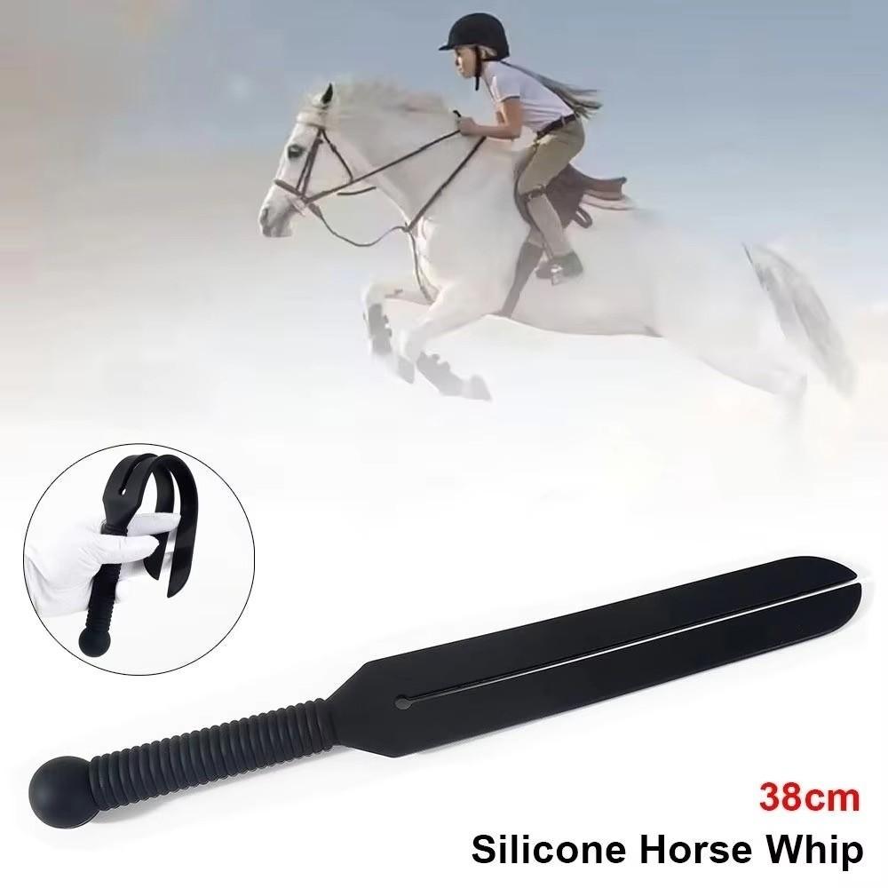Silicone Horse Riding Whip 38cm Horse Riding Crops Durable Spanking Paddles Horse Rider