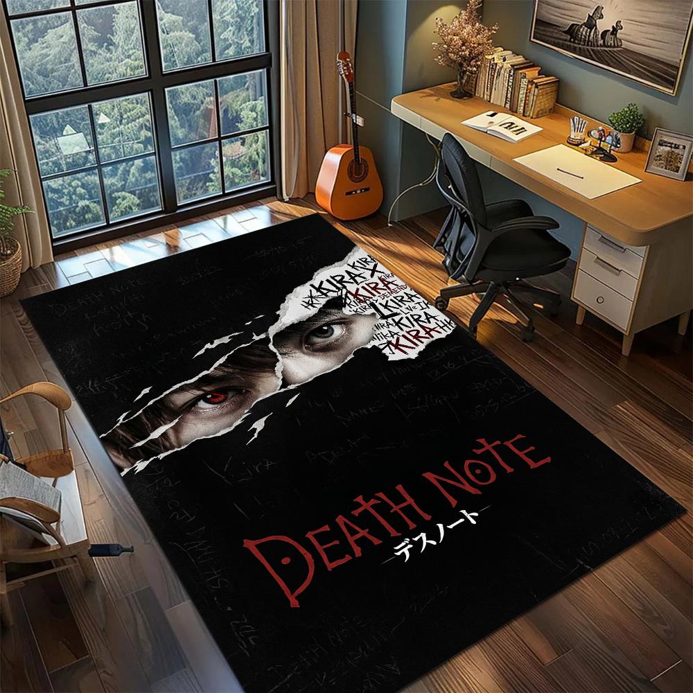 Death Note Carpet Floor Mat Non Slip Washable Large Area Gamer Bedroom Home Room Decor YUN6512