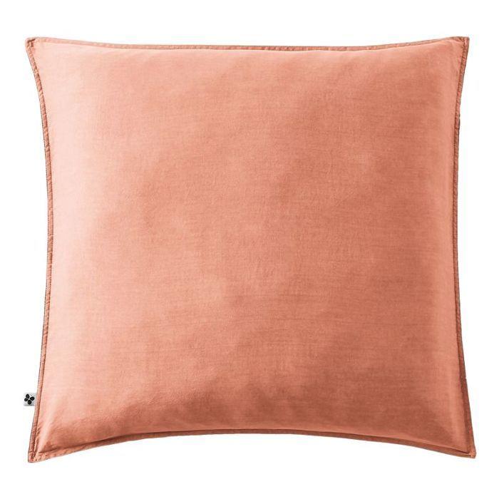 Taie d'oreiller "Lysandre" toutes dimensions "Lyocel" L'effet Papillon - Lysandre Terracotta - Taie d'oreiller 63 x 63 cm