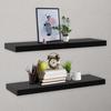 VidaXL Floating Wall Shelves 2 Pcs Black 120x20x3.8 Cm 288204