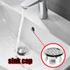 Bathroom Overflow Drain Cover, Round Basin Trim Drain Cap Cover, 22-24mm Sturdy Double Layer Overflow Cover Insert In Hole