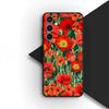 Cover for Apple iPhone 12 13 Pro XS Max Mini ProMax X XR Air 13Pro Casing Phone Case Red P-Poppys Flower Bloom Elegant